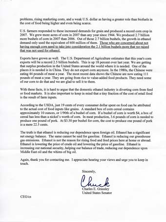 Scans of the letters from Sen. Chuck Grassley