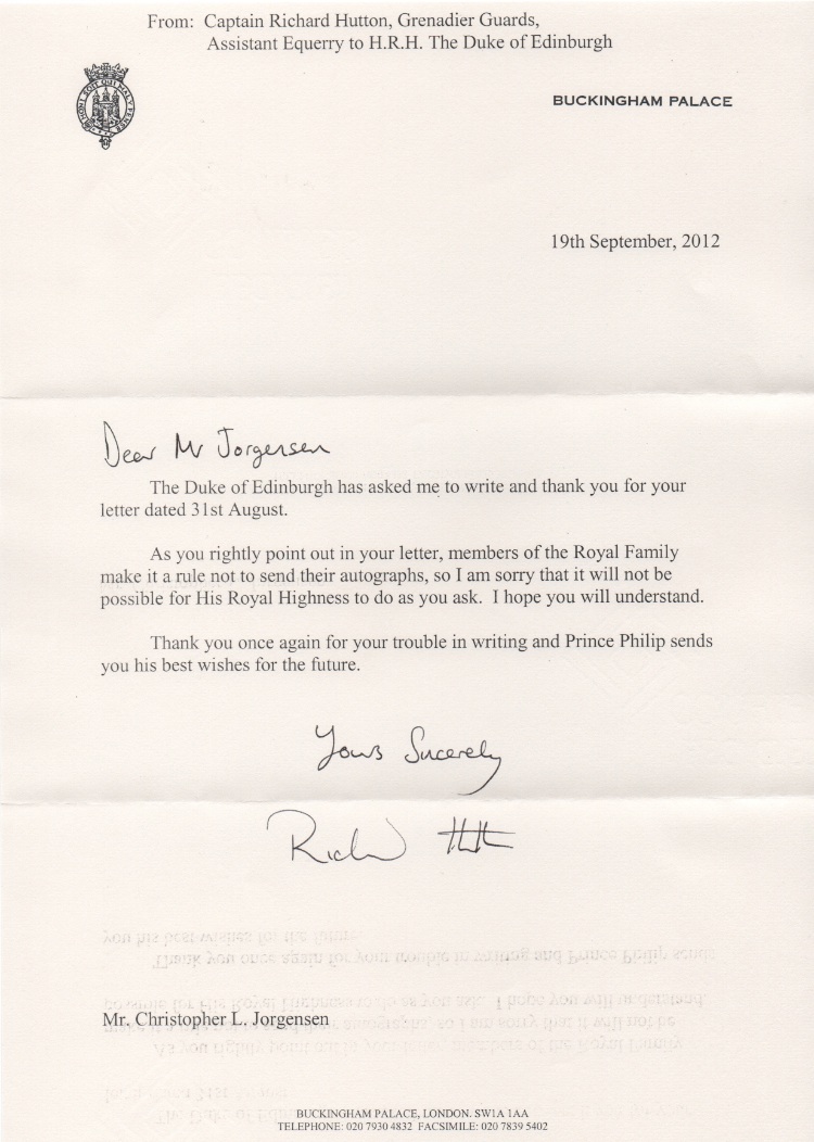 letter thank you email Dear Prince Jackass Philip Letters: