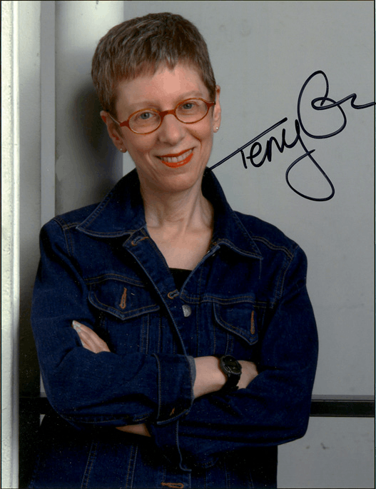 Photo of Terry Gross received in reply to Christopher's letter.
